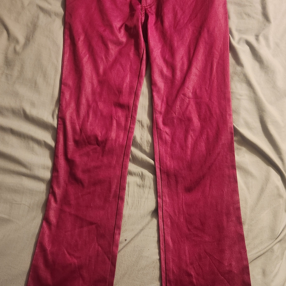 Bubblegum Pink Straight Leg Jeans